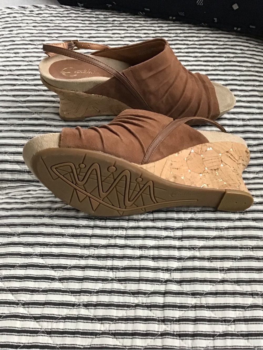 Earthies - New/no box - Kelderra Suede leather wedge sandals! 8M